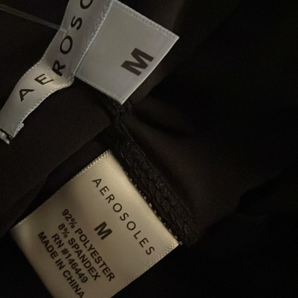 AEROSOLES Black Leggings with Wide Waistband - Picture 4 of 4